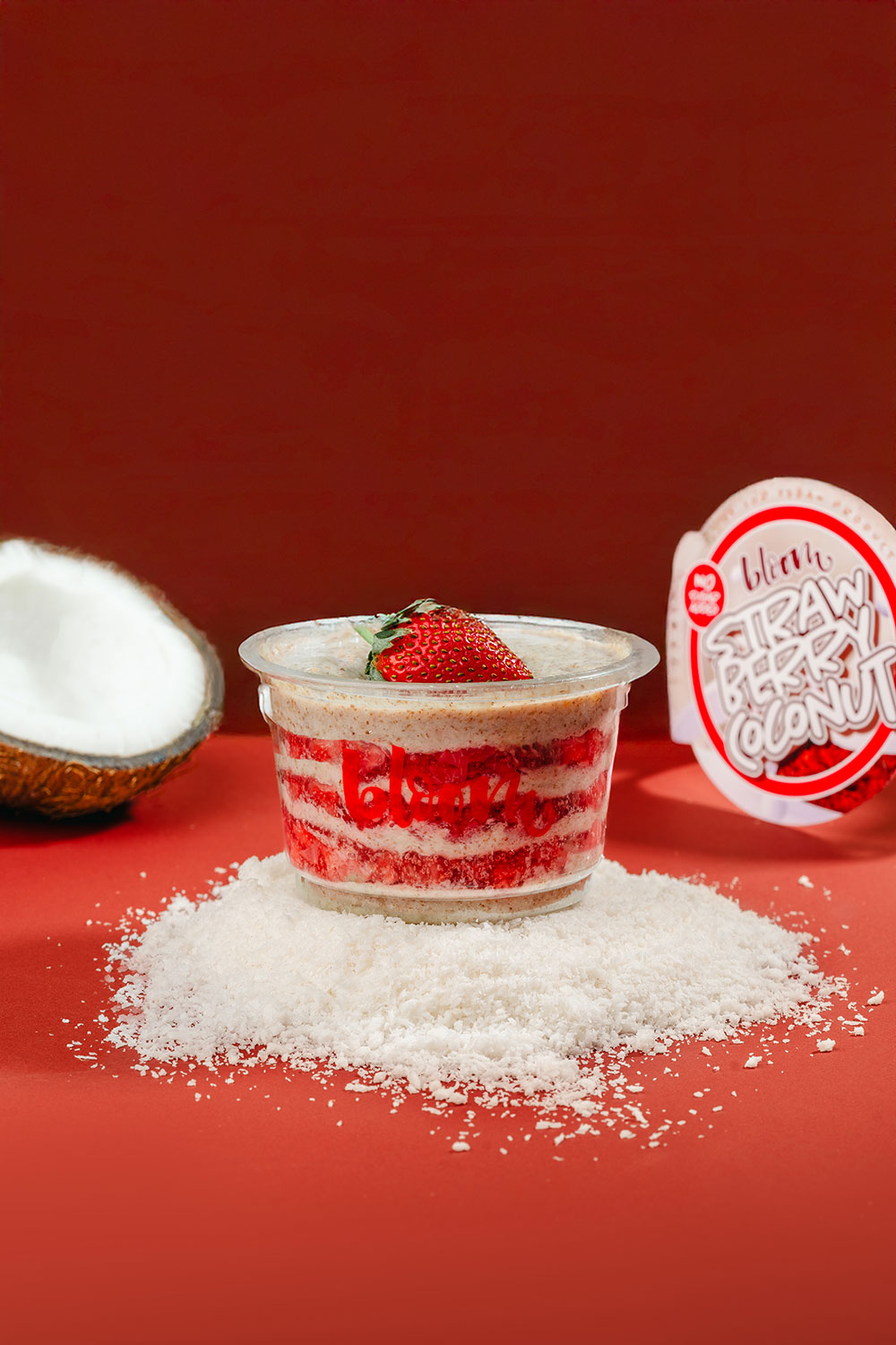 Strawberry Coconut Mousse Vegan 1